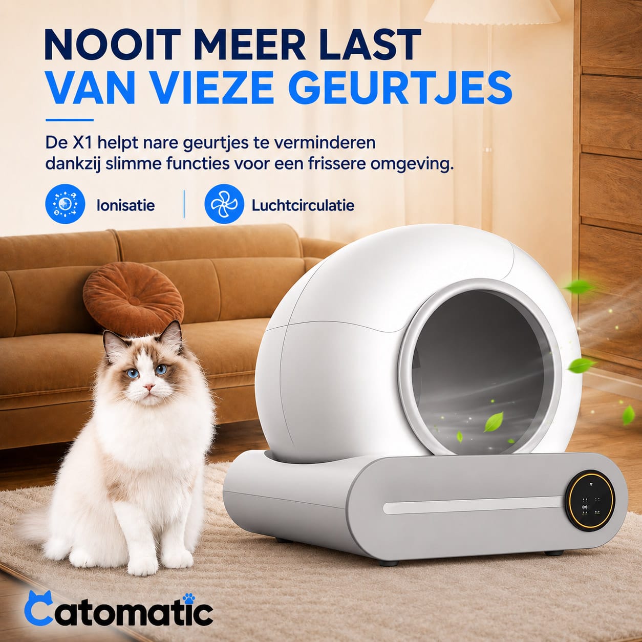 Catomatic X1 geurvermindering