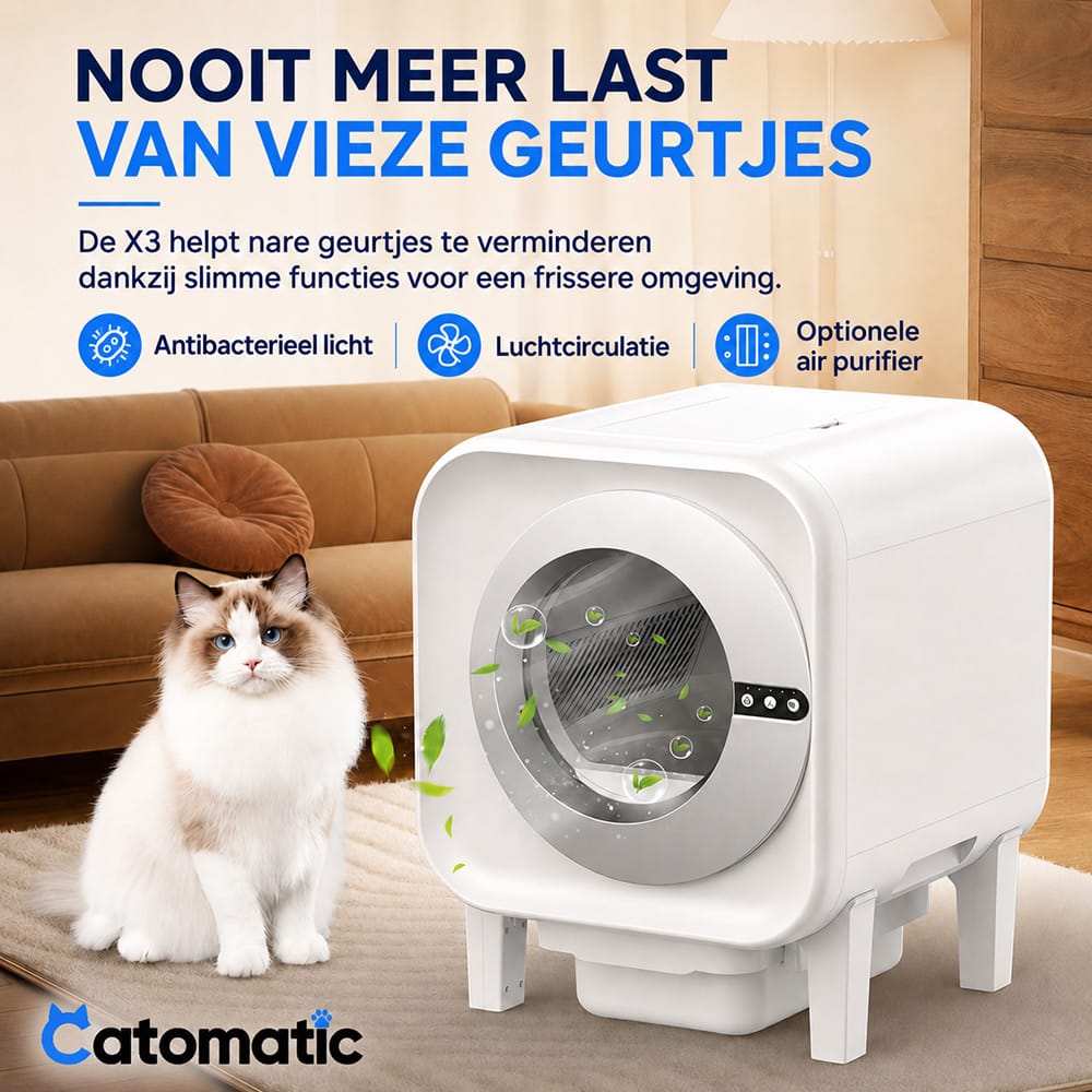 Catomatic X3 geurvermindering Catomatic X3 geurvermindering